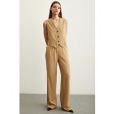 Geniş Paça Pantolon Camel