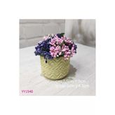 Geometrik Desenli Saksı Silikon Kalıp