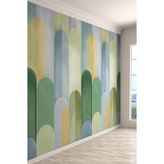 Geometrik Renkli Modern Tekstil Duvar Kağıdı, 200 x 300