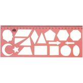 Geometrik Şablon Cetvel 25Cm