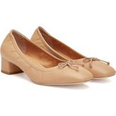 George Hogg Nude Leather Stilettos