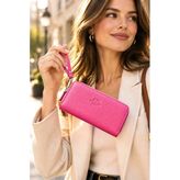 Gercek Deri Bayan Cüzdanı Pembe