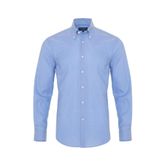 Germirli Non Iron Mavi Panama Düğmeli Yaka Tailor Fit Zero 24 Gömlek