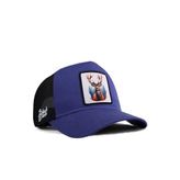 Geyik Logolu Siyah-Mavi Trucker Şapka
