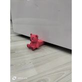 GezegenX Kapı Altı Stoperi / Dekoratif & Kaymaz Taban /ayıcık Figürlü / Kapı Tutacağı/şirin, Işlevsel, Güvenilir ve Estetik - 15/7 cm - Pembe - 1 Adet