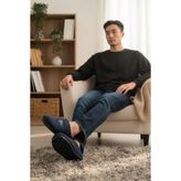 GEZER Erkek Sessiz Yumuşak Taban Ev Misafir Puffy Terlik