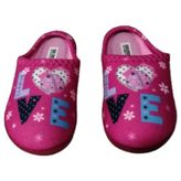 Gezer Kız Çocuk Pembe Love Figürlü Ev Içi Ultra Hafif Kaymaz Taban Kız Çocuk Terliği GZRTR5288 - 50P-Pembe