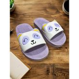 Gezer Kız Çocuk Yazlık Best Friend Bunny Pu Rahat Taban Ev Banyo Havuz Plaj Terlik - Lila