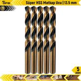 Gfb Süper Hss Matkap Ucu | 13.5 mm | 5 Adet