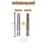 GFB VİDA HANE MIKNATISLI 2 Lİ BITS UÇ SETİ PH2 50 - PZ2 50 SET