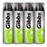Gibbs 4 x 200 ml Sensitive Tıraş Köpüğü