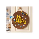 Gifties Ahşap Bebek Odası Kapı Süsü - 9