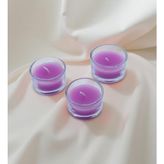 Giftmoda 3'lü Aromatik Kokulu Mini Cam Mum - Mor - 3 Adet
