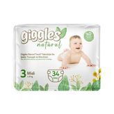 Giggles Natural No:3 Midi 34 Adet Bebek Bezi