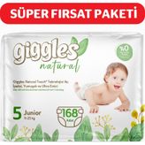 Giggles Natural No:5 Junior 168 Adet Bebek Bezi