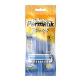 Gillette 5 Adet Permatik Banyo Kullan At Tıraş Bıçağı