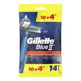 Gillette Blue 2 Plus Tıraş Bıçağı 10 + 4'Lü Poşet (12'Li Paket)