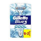 Gillette Blue3 Cool Açık Mavi Kullan At Vakumlu 6+2 Set