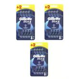 Gillette Blue3 Plus Tıraş Bıçağı 6+2 Li 3 Adet