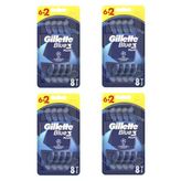 Gillette Blue3 Plus Tıraş Bıçağı 6+2 Li 4 Adet