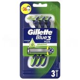 Gillette Blue3 Sensitive Kullan At Tıraş Bıçağı 3'lü