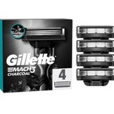 Gillette Charcoal Mach3 4'lü Yedek Tıraş Bıçağı