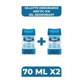 Gillette Endurance Arctic Ice Jel Deodorant Stick, 70 ml x2