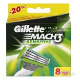 Gillette Mach3 Sensitive 8'li Yedek Tıraş Bıcağı