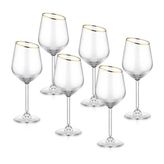 Gina Gold Kadeh 6 Lı - Şeffaf - Altın
