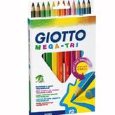 Giotto 220600 Mega Tri 12'li Kuru Boya Kalemi