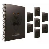 Gıpta 4205 Glow Notes A4 Spiralli Karton Kapak 80 Yaprak Kareli 4'lü Paket Defter