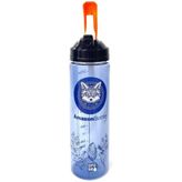 Gıpta Amazon Tritan Desenli Pipetli Matara, 630cc, Mavi