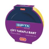 Gıpta Çift Taraflı 15 mm X 25 metre Bant
