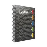 GIPTA COSMO 17x24 SPİRALLİ 5 SEPERATÖRLÜ 150 YP. PP KAPAK KARELİ DEFTER