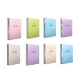 Gıpta Pastoral 8'li 96 Yaprak A4 Spiralli Pp Seti Kareli Kapak Defter