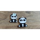 Git 3D 3D Panda Anahtarlık Kadın-Erkek (2 Adet)