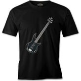 Gitar - Bass Siyah Erkek Tshirt - L