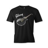 Gitar - Gibson 1 Siyah Erkek Tshirt