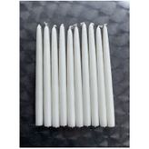 Gizemli Home 10'lu Set Beyaz Şamdan Mumu
