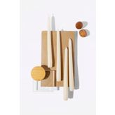 Gizemli Home Krem 4'lü Set Şamdan Mumu