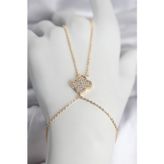 Gizmurstore Pirinç Gold Renk Yonca Model Kadın Şahmeran 5886 - MZUIRG6884-4852