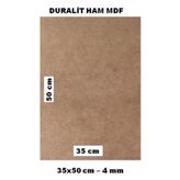 Glanart 35X50 Duralit Ham Mdf 4 mm Kalınlık Pürüzsüz Çift Yüzey 1 Adet