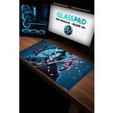 GlassPad Cam Mouse Pad - Oni Samurai - Premium Temperli Cam - 80x40 Cm [L]