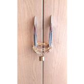 Glax Tools Zincirli Kilit Dolap Yurt Spor Kilidi Asma Kilit / Paslanmaz / 35 Cm.
