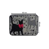 Glipet Kedi Tuvalet Önü Elekli Paspas Gölge 80x60 Cm