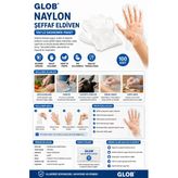 Glob Naylon Şeffaf Eldiven 100'Lü