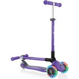 Globber Primo Katlanabilir Işıklı 3 Tekerlekli Mor Scooter
