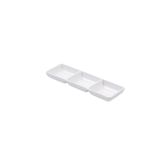 Globy Açık Büfe Üç Bölmeli Tabak 22x7 cm