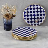Glore 21 cm 6'lı Emma Kobalt Pasta Tabağı