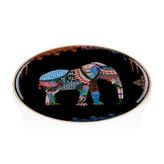 Glore 27036 31 cm Elephant Siyah Tepsi